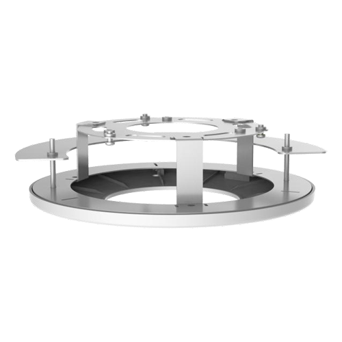 Support encastrable Pour caméras dôme Montage au plafond Couleur blanche Passage de câble